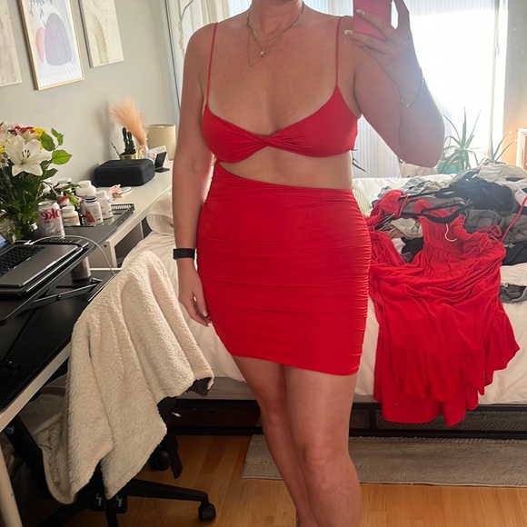 Cherry Red Party Dress - Picture 1 of 2